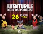 Aventurile celor Trei Purceluși - Spectacol Interactiv de Animație pentru Copii