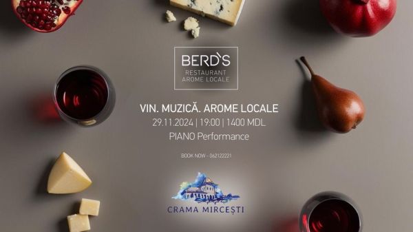 Vin. Muzică. Arome Locale.