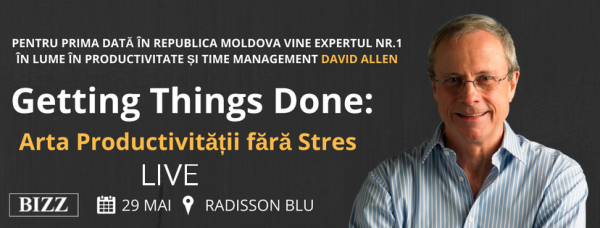 David Allen: GTD - Arta productivității fără stres LIVE