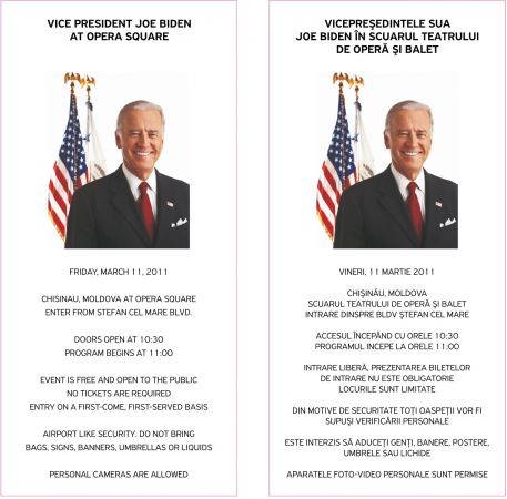 Joe Biden's speech, preceded by a concert